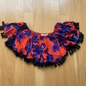 Lovers and Friends Red Cropped Top